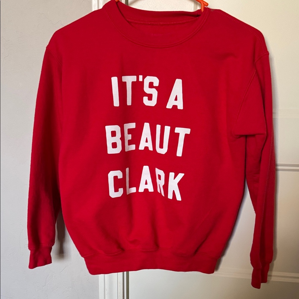 It’s A Beaut Clark Youth Sweatshirt Red Christmas